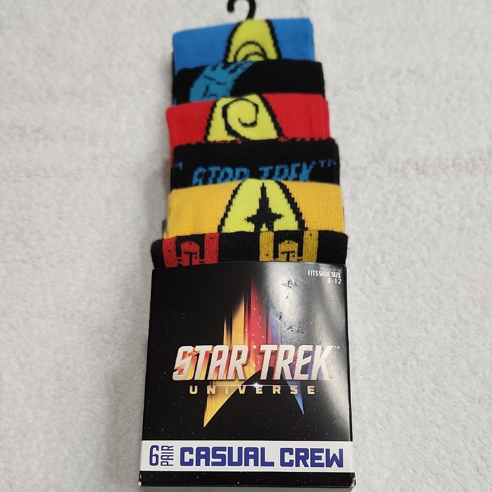 6 pk Star Trek Socks